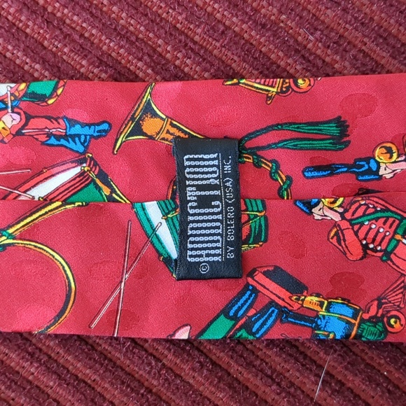 Christmas Silk Tie by Addiction Bolero USA - Picture 3 of 4